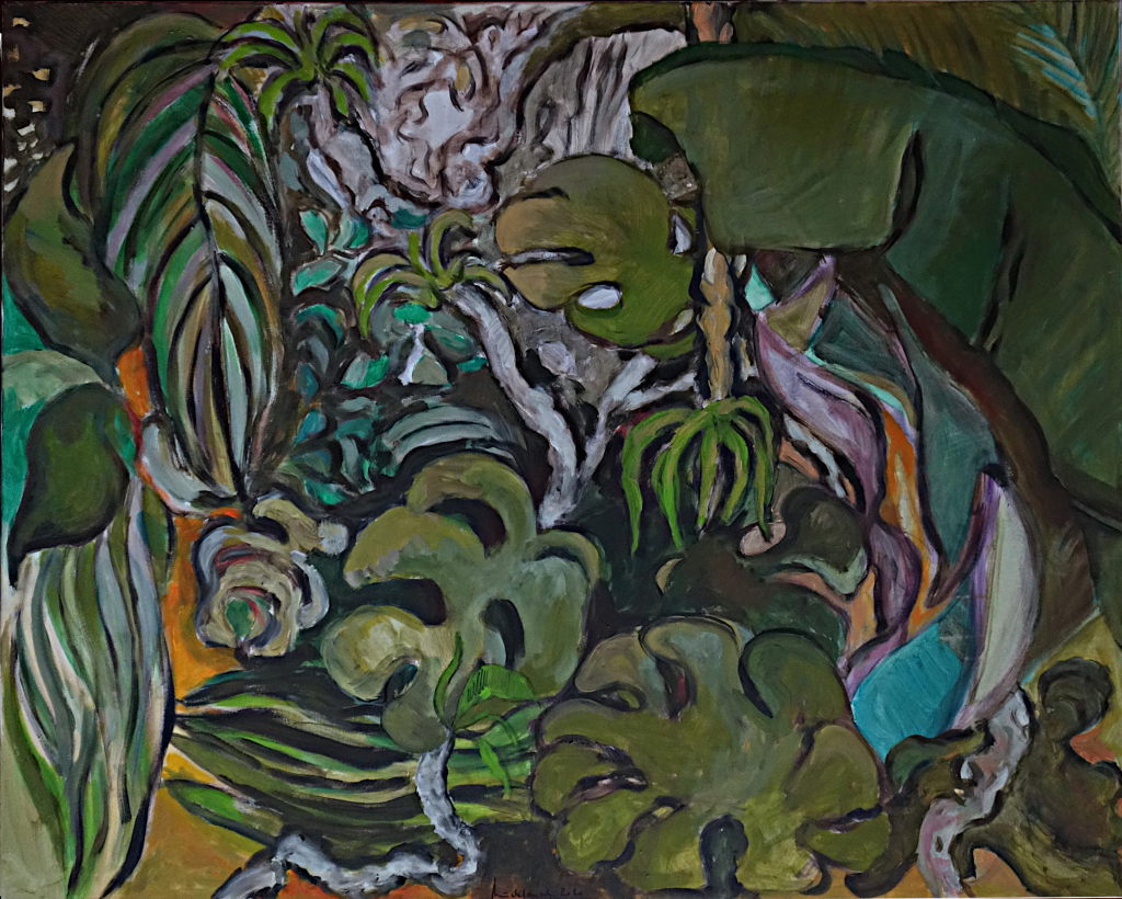 Dschungel 01, 120 x 150 cm, Acryl auf Leinwand, 2020